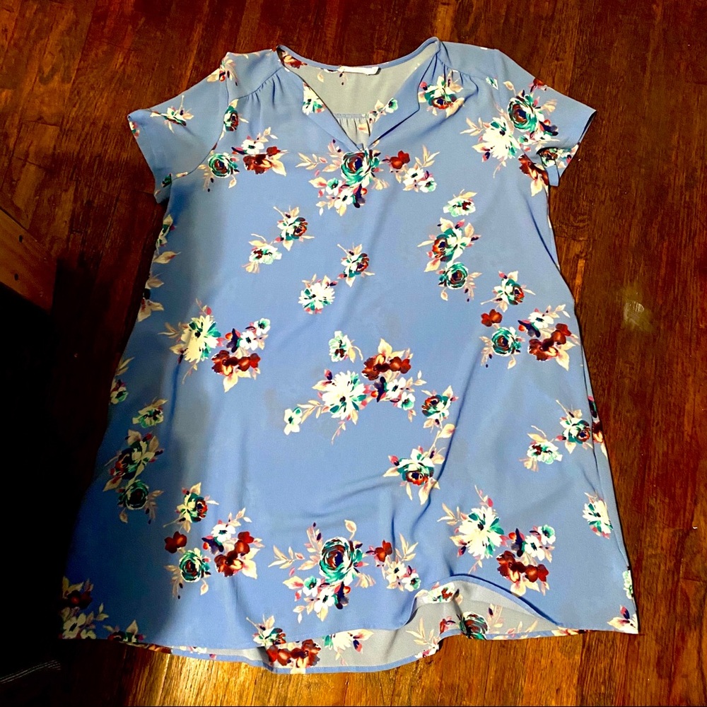 Lush flowy floral dress large